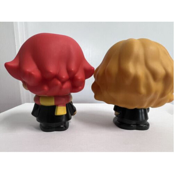 Headstart Hermione Granger & Ron Weasley Holding A Wand 4” Figures Harry Potter - Picture 5 of 11